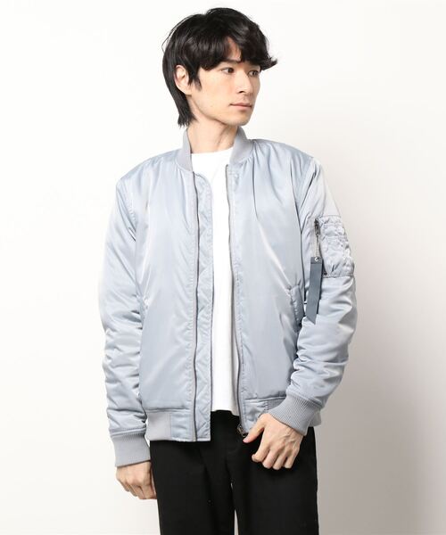 Right-on（ライトオン）の「ライトツイルＭＡ−１（MA-1・メンズ・グレー/ブラック/ネイビー/オリーブ・XL/L/M）」の9枚目の写真