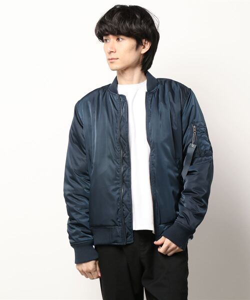 Right-on（ライトオン）の「ライトツイルＭＡ−１（MA-1・メンズ・グレー/ブラック/ネイビー/オリーブ・XL/L/M）」の11枚目の写真