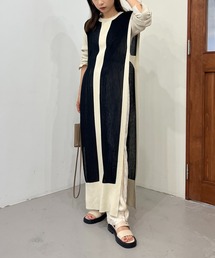 CAPRICIEUX LE'MAGE | 【AgAwd/アガウド】パイピングニットワンピース(ワンピース)