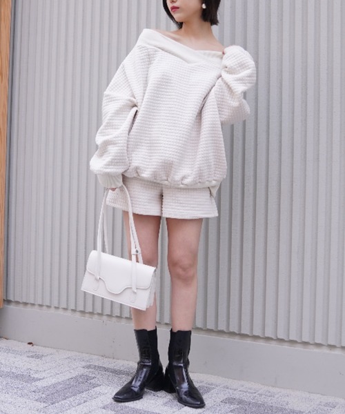 VRIA CHARME(バリアシャルム)の「ビッグワッフルショートパンツ(その他パンツ・レディース・オフホワイト・FREE)」の2枚目の写真