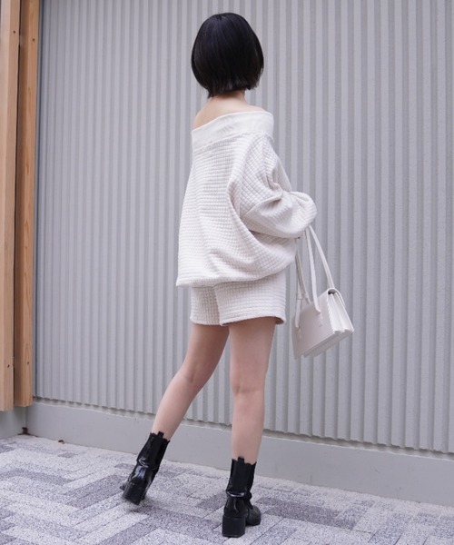 VRIA CHARME(バリアシャルム)の「ビッグワッフルショートパンツ(その他パンツ・レディース・オフホワイト・FREE)」の8枚目の写真