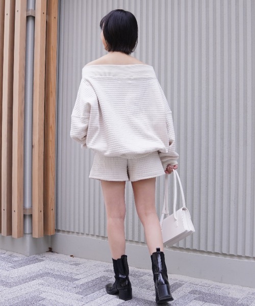 VRIA CHARME(バリアシャルム)の「ビッグワッフルショートパンツ(その他パンツ・レディース・オフホワイト・FREE)」の7枚目の写真