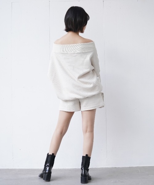 VRIA CHARME(バリアシャルム)の「ビッグワッフルショートパンツ(その他パンツ・レディース・オフホワイト・FREE)」の13枚目の写真