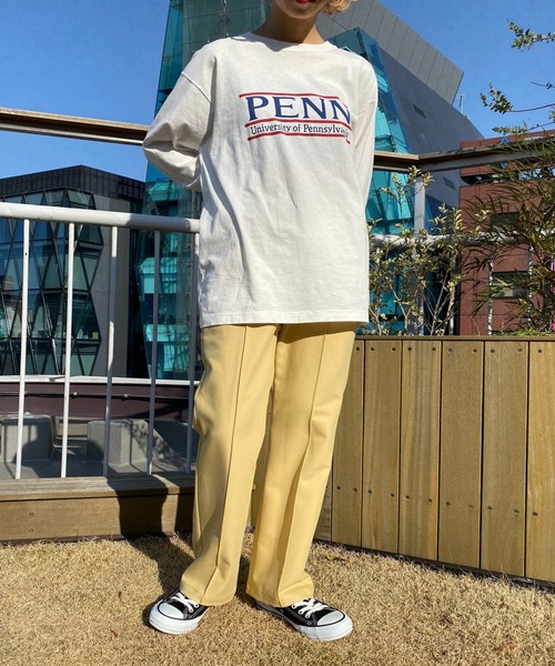 CIAOPANIC（チャオパニック）の「セットアップセンタープレスパンツ（スラックス・レディース・イエロー/ブルー/アイボリー・SMALL/MEDIUM）」の14枚目の写真