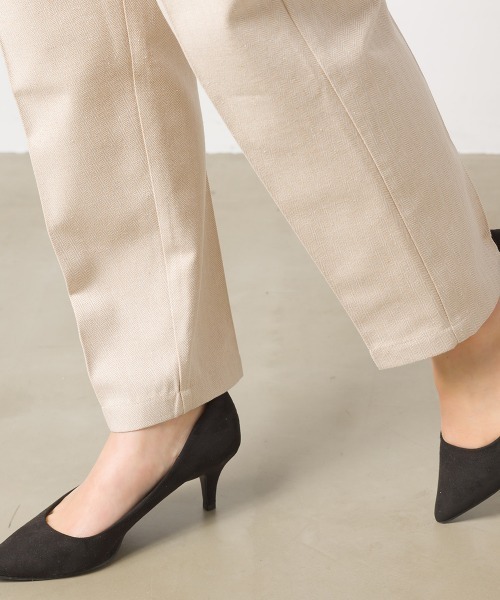 OMNES(オムネス)の「ヘリンボーンテーパードパンツ(その他パンツ・レディース・グレー/アイボリー・FREE)」の4枚目の写真