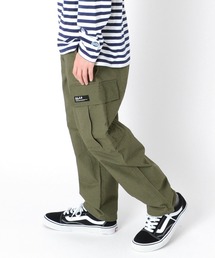 GLAZOS | [ワイドテーパード]コットンリップ・カーゴパンツ(カーゴパンツ)