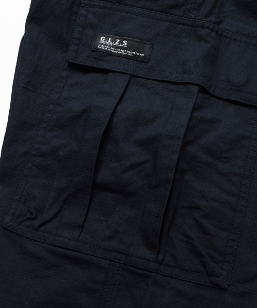 GLAZOS（グラソス）の「[ワイドテーパード]コットンリップ・カーゴパンツ（カーゴパンツ・キッズ・ネイビー/カーキ・130cm/140cm/150cm/160cm/170cm）」の4枚目の写真