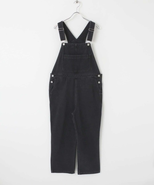 HEYUMM（ヘユム）の「オーバーサイズルーズデニムサロペット（サロペット/オーバーオール・レディース・ブラック/インディゴブルー/ライトインディゴブルー・ONE）」の2枚目の写真