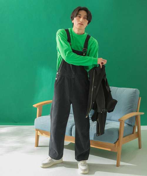 HEYUMM（ヘユム）の「オーバーサイズルーズデニムサロペット（サロペット/オーバーオール・レディース・ブラック/インディゴブルー/ライトインディゴブルー・ONE）」の22枚目の写真