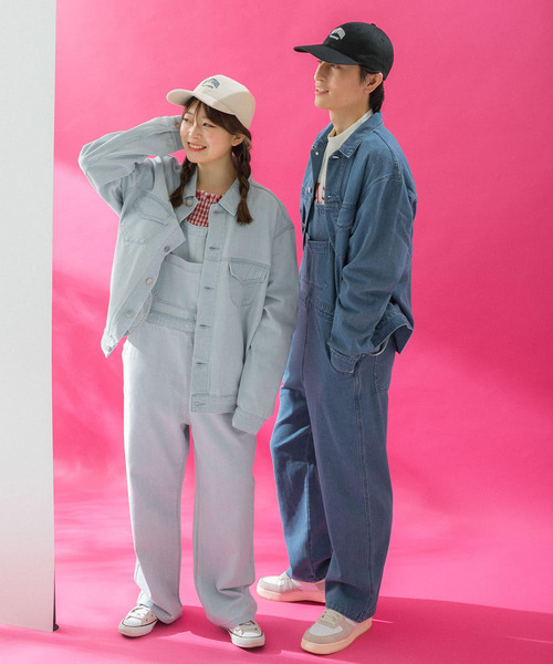 HEYUMM（ヘユム）の「オーバーサイズルーズデニムサロペット（サロペット/オーバーオール・レディース・ブラック/インディゴブルー/ライトインディゴブルー・ONE）」の13枚目の写真