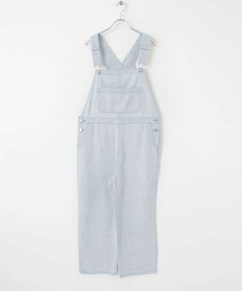 HEYUMM（ヘユム）の「オーバーサイズルーズデニムサロペット（サロペット/オーバーオール・レディース・ブラック/インディゴブルー/ライトインディゴブルー・ONE）」の7枚目の写真