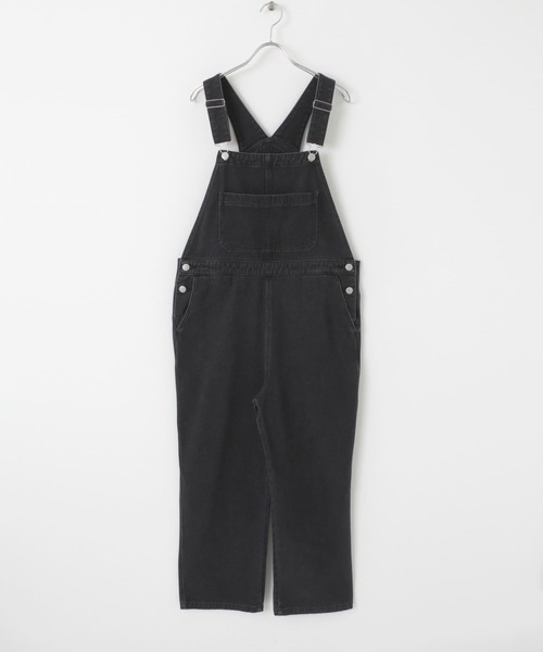 HEYUMM（ヘユム）の「オーバーサイズルーズデニムサロペット（サロペット/オーバーオール・レディース・ブラック/インディゴブルー/ライトインディゴブルー・ONE）」の6枚目の写真
