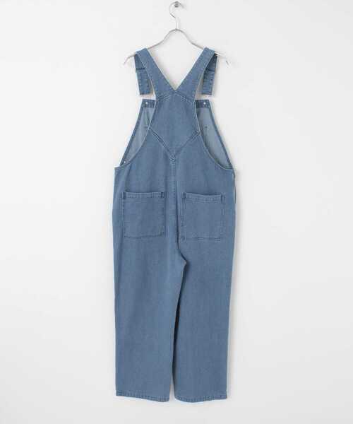 HEYUMM（ヘユム）の「オーバーサイズルーズデニムサロペット（サロペット/オーバーオール・レディース・ブラック/インディゴブルー/ライトインディゴブルー・ONE）」の4枚目の写真
