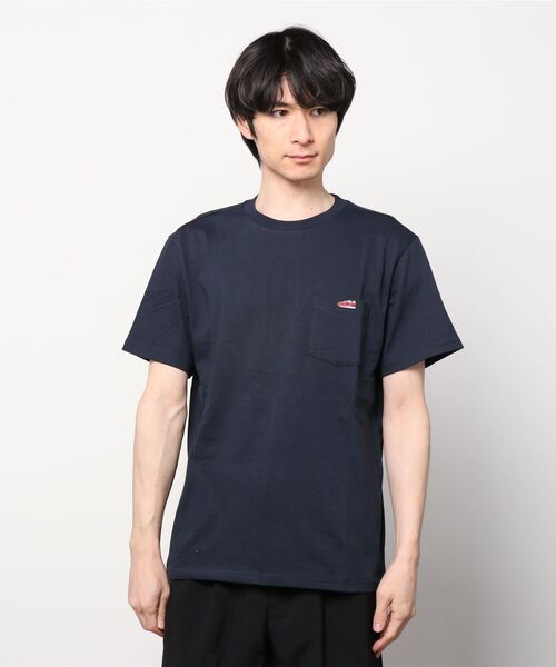 NEW BALANCE（ニューバランス）の「【別注】ニューバランス New Balance シューズパッチ ポケットTシャツ_ 限定コラボ（Tシャツ/カットソー・メンズ・ブラック/ネイビー/ホワイト・LL/M/L/S）」の3枚目の写真