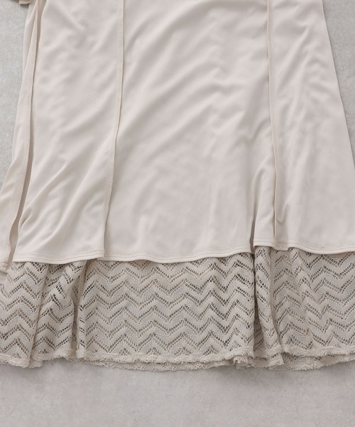 LEPSIM（レプシィム）の「レースマーメイドスカート　259286（スカート・レディース・グレイッシュベージュ/ネイビー・MEDIUM/LARGE）」の12枚目の写真