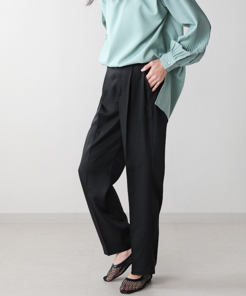 Bou Jeloud(ブージュルード)の「【WEB限定】センタータックテーパードパンツ(その他パンツ・レディース・ブラック/ピンク/ブルー/グリーン・38)」の18枚目の写真