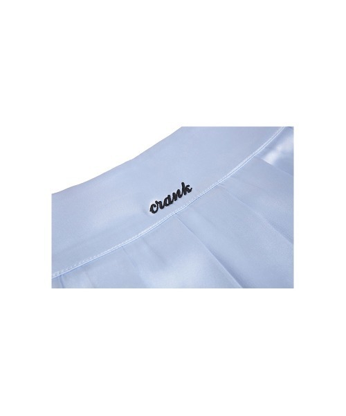 CRANK(クランク)の「A'GEM/9 × .kom『CRANK/クランク』SATIN CHAIN TENNIS SKIRT/サテン生地 チェーン付き テニススカート(スカート・レディース・ライトブルー/ブラック・S/M)」の20枚目の写真
