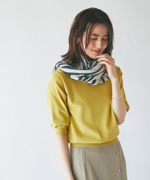 un dix cors（アンディコール）の「MARFA(マーファ)　ZEBRA柄リネン混ストール（ストール/ショール）」