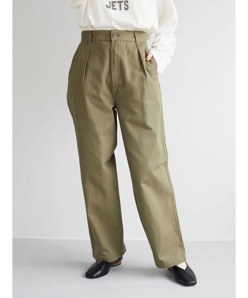 Green　Parks（グリーンパークス）の「ドビーワークパンツ（その他パンツ・レディース・カーキ/キャメル/ホワイト系その他2・M/L）」の5枚目の写真