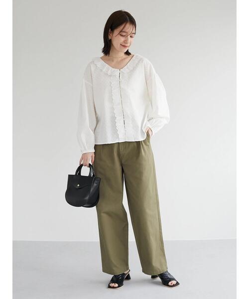 Green　Parks（グリーンパークス）の「ドビーワークパンツ（その他パンツ・レディース・カーキ/キャメル/ホワイト系その他2・M/L）」の8枚目の写真