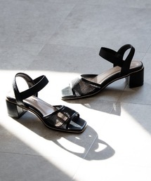 JELLY BEANS | シアーゴムストラップサンダル(215-50059)JELLY BEANS(ジェリービーンズ)(サンダル)