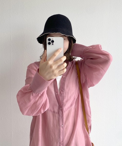 w closet（ダブルクローゼット）の「チューリップハット（ハット・レディース・ブラック/ベージュ/アイボリー・FREE）」の11枚目の写真