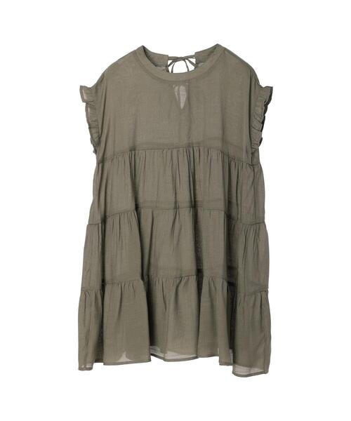 koe(コエ)の「ティアードチュニック*(チュニック・レディース・ブラック/ブラウン/カーキ/グレイッシュベージュ・M)」の9枚目の写真