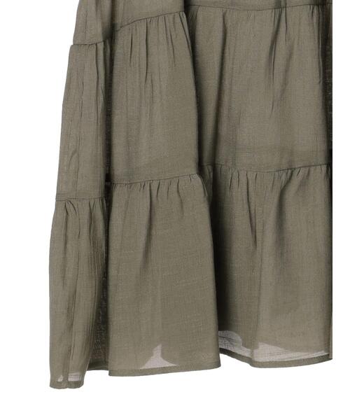 koe(コエ)の「ティアードチュニック*(チュニック・レディース・ブラック/ブラウン/カーキ/グレイッシュベージュ・M)」の13枚目の写真