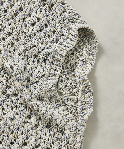 JOURNAL STANDARD relume(ジャーナルスタンダード レリューム)の「テープヤーンダイ ニットベスト(ベスト・メンズ・キナリ/グリーン/ライトブルー・MEDIUM/LARGE)」の21枚目の写真