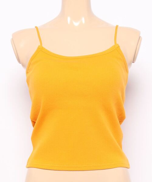 MOUSSY（マウジー）の「BACK OPEN CUP IN キャミソール（キャミソール・レディース・ブラック/オフホワイト/オレンジ/ライトベージュ/ダークグリーン・FREE）」の15枚目の写真