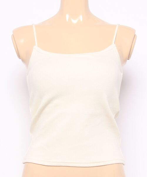 MOUSSY（マウジー）の「BACK OPEN CUP IN キャミソール（キャミソール・レディース・ブラック/オフホワイト/オレンジ/ライトベージュ/ダークグリーン・FREE）」の8枚目の写真
