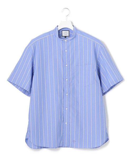 J.PRESS YORK STREET（ジェイプレスヨークストリート）の「【UNISEX】ストライプ シャツ（シャツ/ブラウス・メンズ・ブルー系1/ホワイト系1・LARGE/MEDIUM/SMALL）」の5枚目の写真
