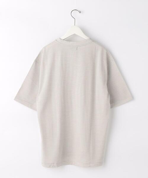 green label relaxing(グリーンレーベルリラクシング)の「CSN ドライウールミックス クルー 半袖 カットソー Tシャツ -ウォッシャブル・吸水速乾-(Tシャツ/カットソー・メンズ・ライトグレー/ダークグリーン/ネイビー/ピンク・S/M/L/XL/XS/XXL)」の17枚目の写真