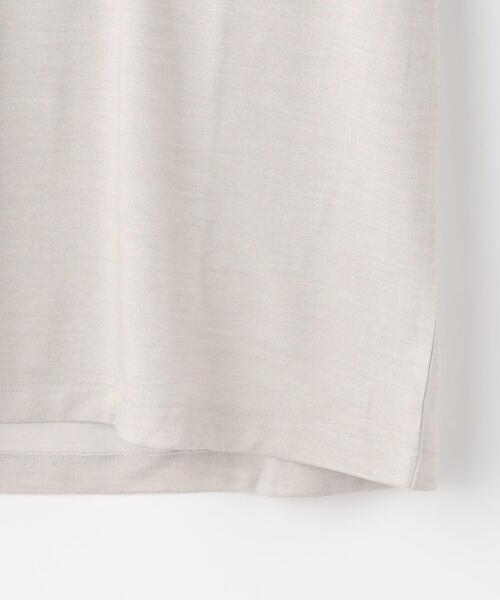 green label relaxing(グリーンレーベルリラクシング)の「CSN ドライウールミックス クルー 半袖 カットソー Tシャツ -ウォッシャブル・吸水速乾-(Tシャツ/カットソー・メンズ・ライトグレー/ダークグリーン/ネイビー/ピンク・S/M/L/XL/XS/XXL)」の22枚目の写真