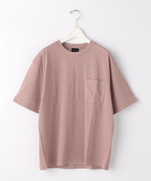 green label relaxing(グリーンレーベルリラクシング)の「CSN ドライウールミックス クルー 半袖 カットソー Tシャツ -ウォッシャブル・吸水速乾-(Tシャツ/カットソー・メンズ・ライトグレー/ダークグリーン/ネイビー/ピンク・S/M/L/XL/XS/XXL)」の21枚目の写真