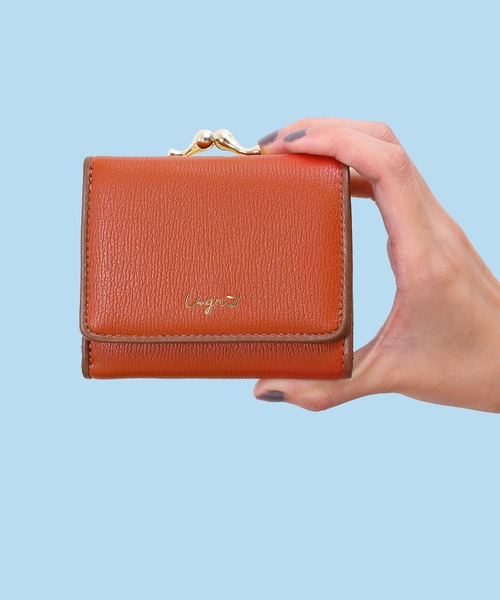 Ungrid（アングリッド）の「【Ungrid/アングリッド】パイピング ガマ口ミニウォレット（財布・レディース・アイボリー/ライトグリーン/ゴールド/イエロー/ターコイズブルー/オレンジ/オリーブ/ダークブラウン/ブラック/ライトブルー/ライトグレー/ラベンダー/ライトピンク/スモークピンク/ベージュ系その他/ダークオレンジ/グレイッシュベージュ/シルバー/ブラウン/ブラウン系その他・FREE）」の18枚目の写真