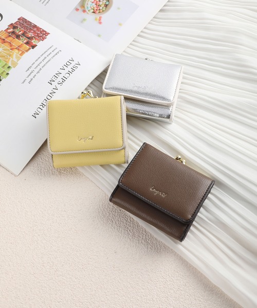 Ungrid（アングリッド）の「【Ungrid/アングリッド】パイピング ガマ口ミニウォレット（財布・レディース・アイボリー/ライトグリーン/ゴールド/イエロー/ターコイズブルー/オレンジ/オリーブ/ダークブラウン/ブラック/ライトブルー/ライトグレー/ラベンダー/ライトピンク/スモークピンク/ベージュ系その他/ダークオレンジ/グレイッシュベージュ/シルバー/ブラウン/ブラウン系その他・FREE）」の22枚目の写真