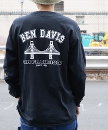 《BEN DAVIS》PRINT LONG SLEEVE/プリント長袖Tシャツ