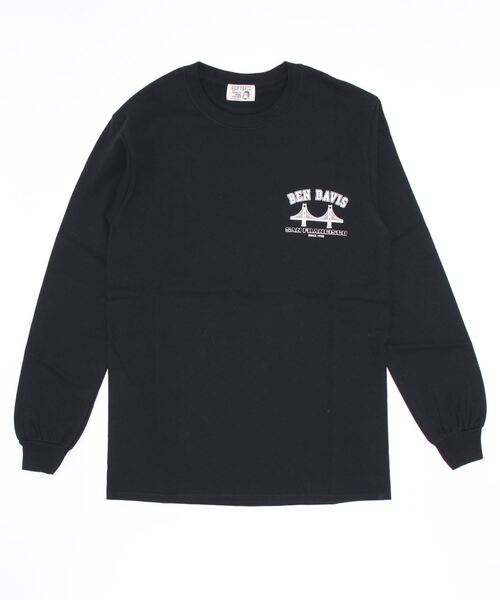 BEN DAVIS(ベンデイビス)の「《BEN DAVIS》PRINT LONG SLEEVE/プリント長袖Tシャツ(Tシャツ/カットソー・メンズ・ブラック/ホワイト/ナチュラル・MEDIUM/LARGE/SMALL)」の7枚目の写真
