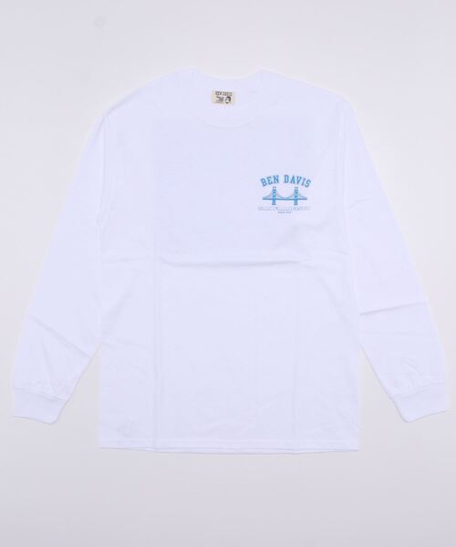BEN DAVIS(ベンデイビス)の「《BEN DAVIS》PRINT LONG SLEEVE/プリント長袖Tシャツ(Tシャツ/カットソー・メンズ・ブラック/ホワイト/ナチュラル・MEDIUM/LARGE/SMALL)」の5枚目の写真