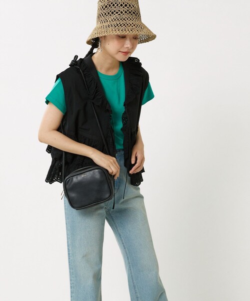 FREAK'S STORE（フリークスストア）の「スカラップレースノースリーブブラウス（シャツ/ブラウス・レディース・ブラック/オフホワイト/オリーブ・ﾌﾘ-）」の5枚目の写真