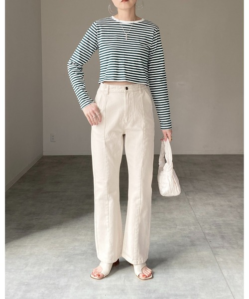 She's Closet（シーズクローゼット）の「キルティング半月型ミニワンハンドルバッグ（ハンドバッグ・レディース・ホワイト/オレンジ/ブラック・FREE）」の12枚目の写真