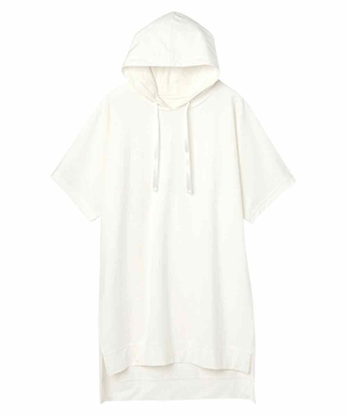 RANAN(ラナン)の「フード付チュニック(Tシャツ/カットソー・レディース・チャコール/ターコイズブルー/ホワイト・L/M/LL)」の12枚目の写真