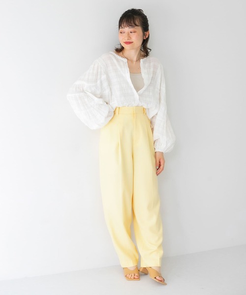 KBF（ケイビーエフ）の「センタープレスWIDEスラックス（スラックス・レディース・ブルー/ピンク/ネイビー/イエロー・ONE）」の18枚目の写真