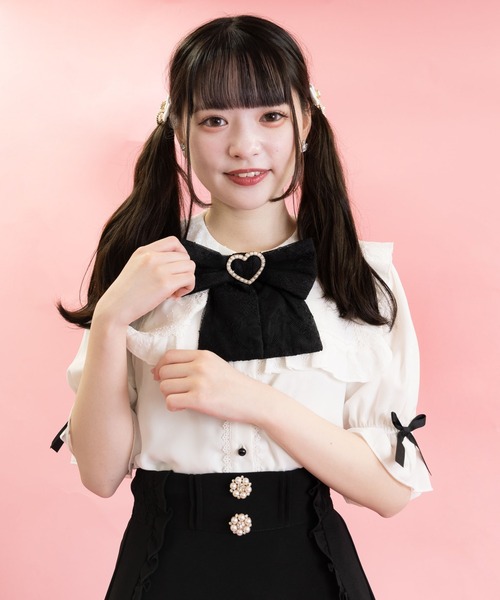 ROJITA(ロジータ)の「レースセーラーブラウス(シャツ/ブラウス・レディース・ブラック/ホワイト/ピンク・FREE)」の14枚目の写真