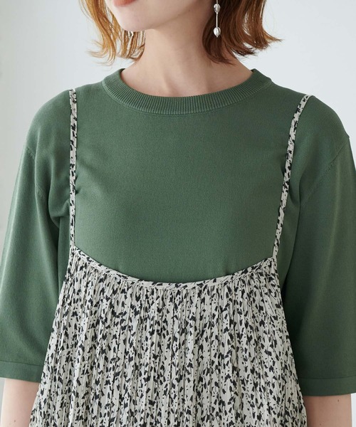 ROPE' PICNIC(ロペピクニック)の「2WAY/シアー楊柳キャミワンピース(ワンピース・レディース・ブラック/グレー/ベージュ系その他・38)」の6枚目の写真