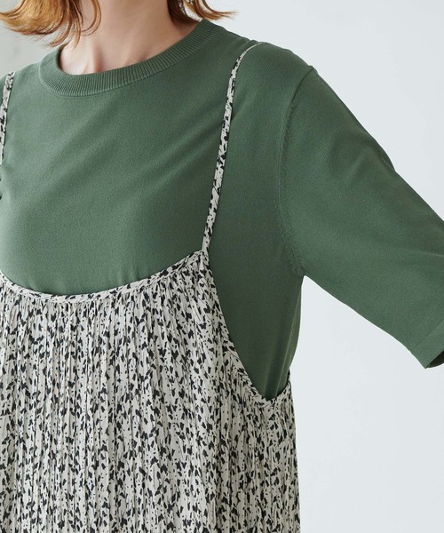 ROPE' PICNIC(ロペピクニック)の「2WAY/シアー楊柳キャミワンピース(ワンピース・レディース・ブラック/グレー/ベージュ系その他・38)」の4枚目の写真