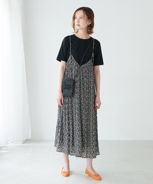 ROPE' PICNIC(ロペピクニック)の「2WAY/シアー楊柳キャミワンピース(ワンピース・レディース・ブラック/グレー/ベージュ系その他・38)」の7枚目の写真