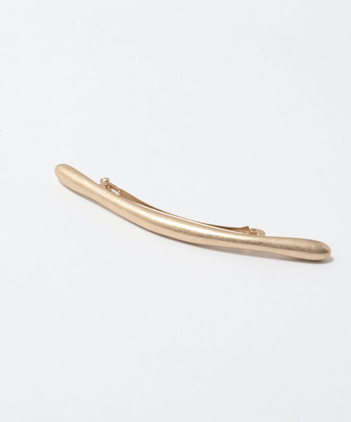 NOLLEY’S Sophi（ノーリーズソフィ）の「ストレートバレッタ（バレッタ/ヘアクリップ・レディース・ゴールド/キナリ・FREE）」の5枚目の写真