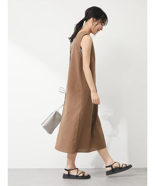 Green　Parks（グリーンパークス）の「Iラインロングジャンスカ（ワンピース・レディース・ブラック/ベージュ・FREE）」の17枚目の写真